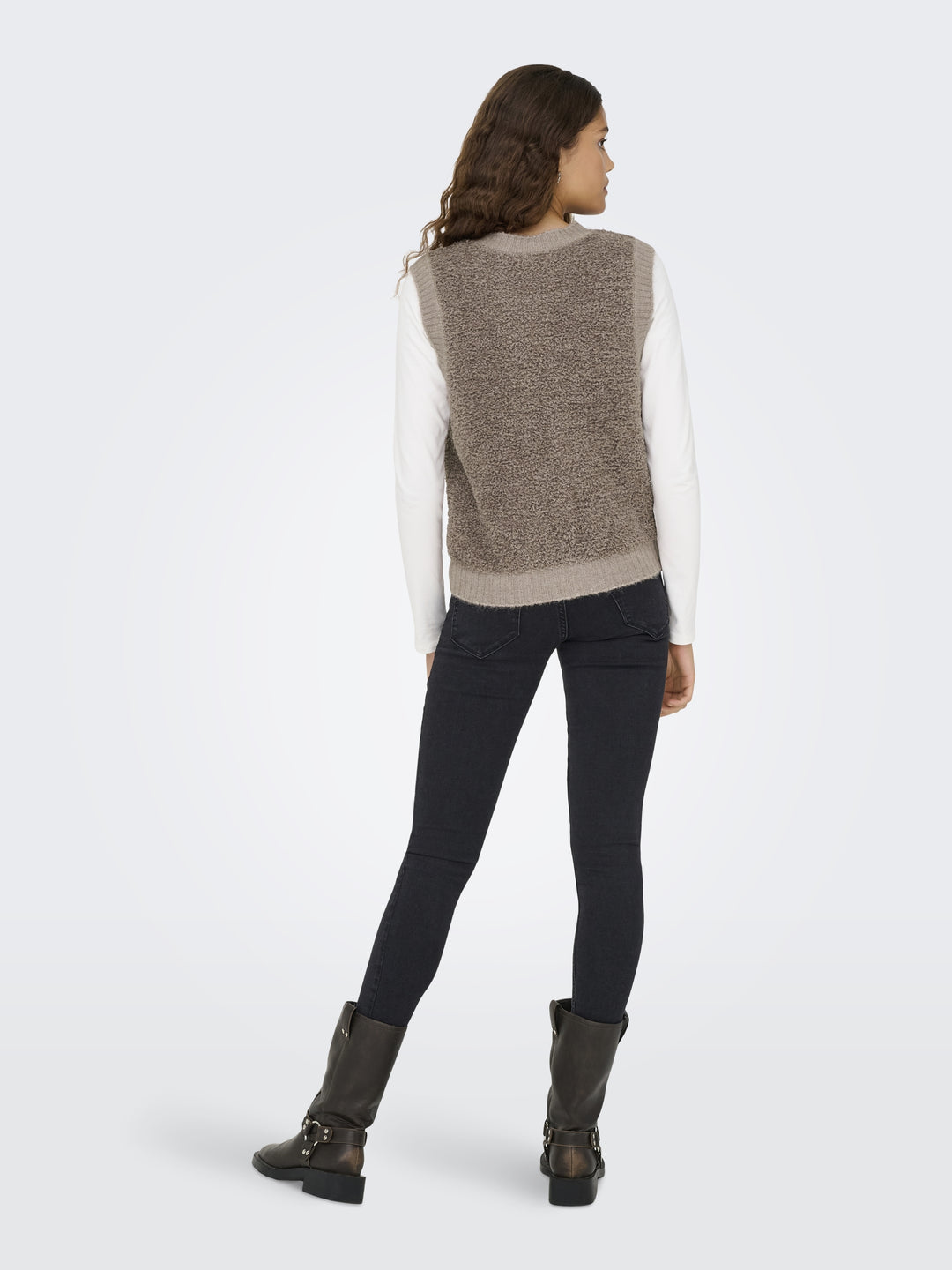 JDYEIRA LIFE S/L ON BUTTON VEST KNT, Mountain Trail 303881 Bild 6