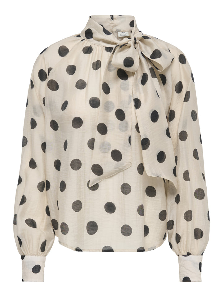 JDYFAY L/S TOP WVN, Cement/BLACK DOT 215452002 Bild 1