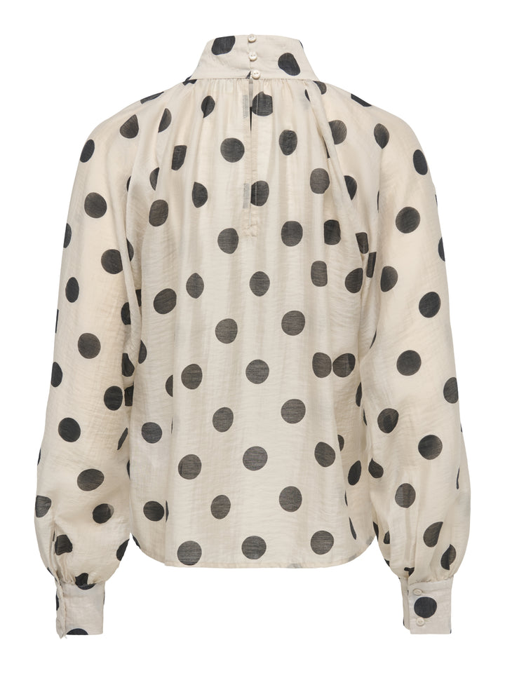 JDYFAY L/S TOP WVN, Cement/BLACK DOT 215452002 Bild 2