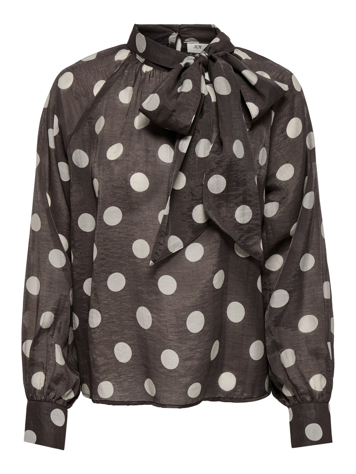 JDYFAY L/S TOP WVN, Coffee Bean/CEMENT DOT 237375001 Bild 1