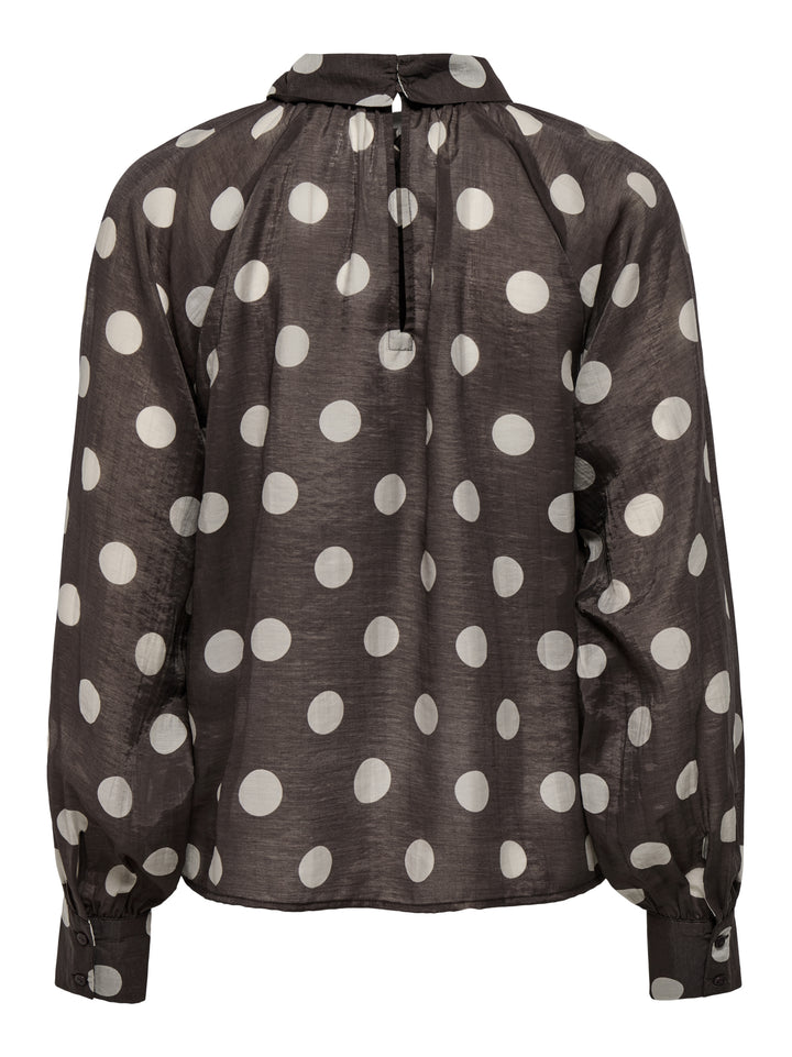 JDYFAY L/S TOP WVN, Coffee Bean/CEMENT DOT 237375001 Bild 2