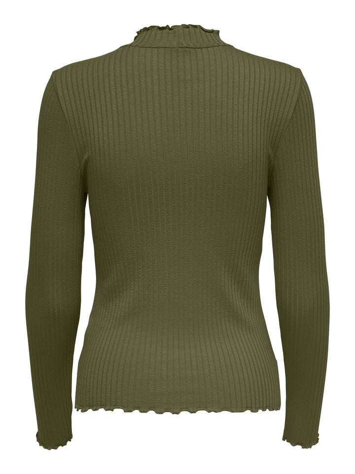 JDYFRANSISKA L/S HI-NCK TOP JR NOOS, Dark Olive 201930 Bild 2