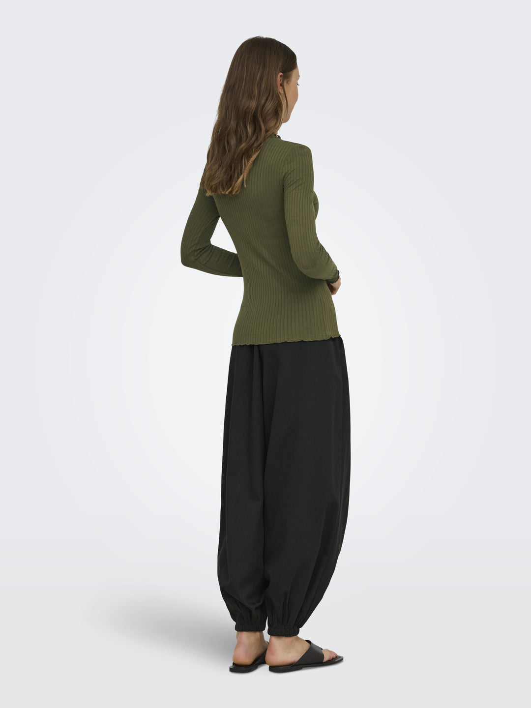 JDYFRANSISKA L/S HI-NCK TOP JR NOOS, Dark Olive 201930 Bild 3
