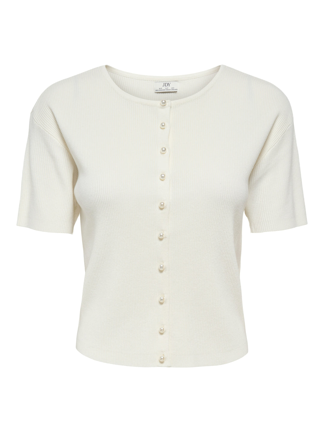 JDYGABY 2/4 O-NECK PEARL CARDIGAN K, Cloud Dancer 177922 Bild 1