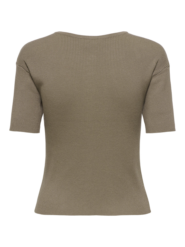 JDYGABY 2/4 O-NECK PEARL CARDIGAN K, Greige 257915 Bild 2