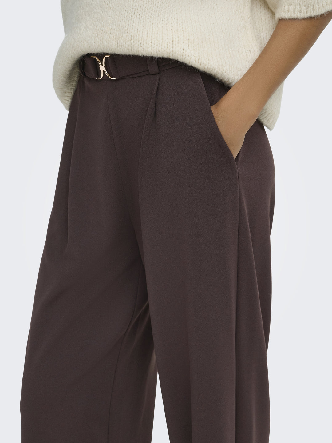 JDYGEGGO LIFE BELT PANT JRS NOOS, Chocolate Torte/BELT 244915001 Bild 6