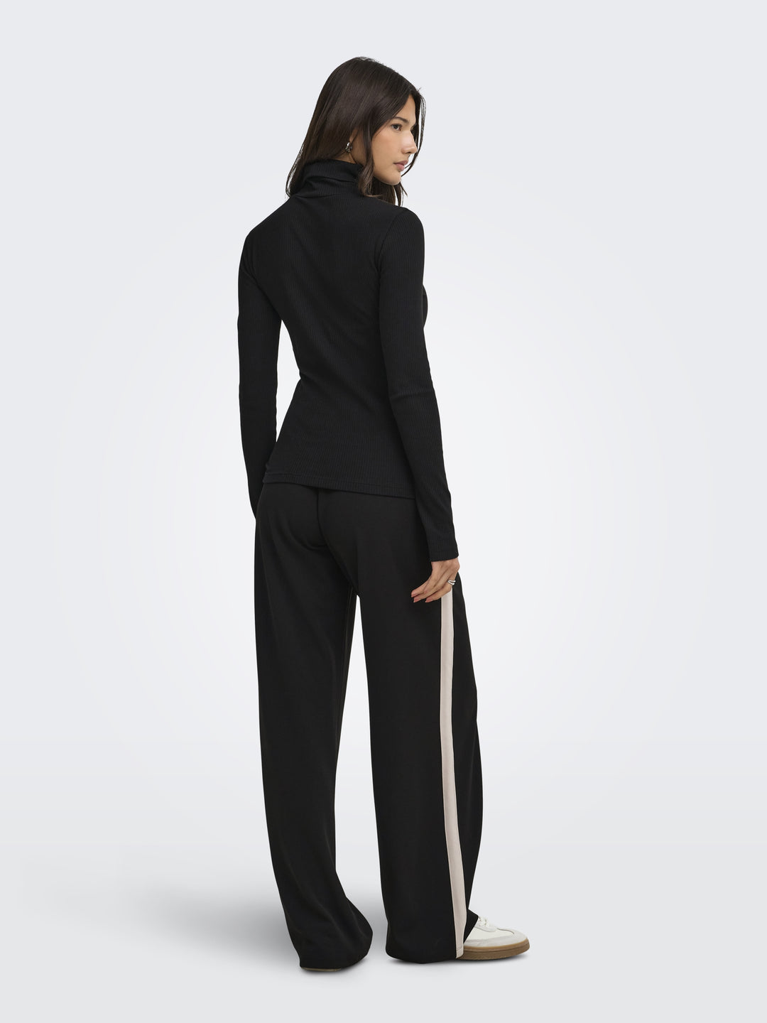 JDYGEGGO LIFE WIDE PANEL PANT JRS, Black/CHATEAU GRAY PANEL 177911001 Bild 5