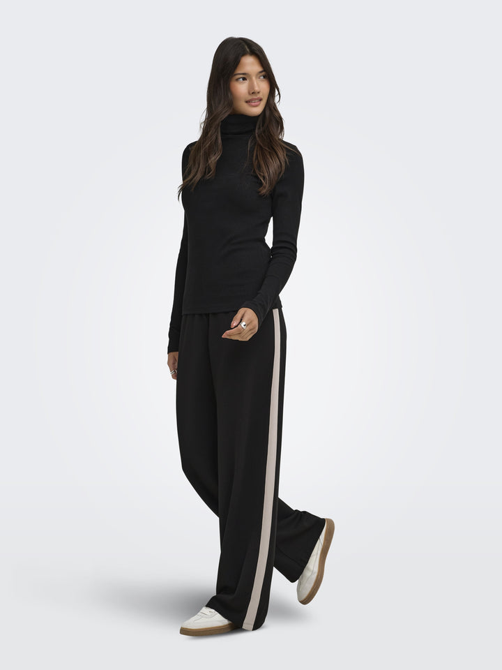 JDYGEGGO LIFE WIDE PANEL PANT JRS, Black/CHATEAU GRAY PANEL 177911001 Bild 6