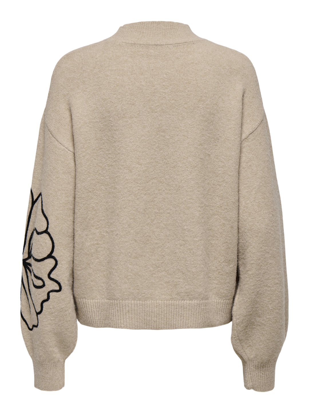 JDYJELLA L/S FLOWER PULLOVER KNT NO, Cement/MELANGE 215452001 Bild 2