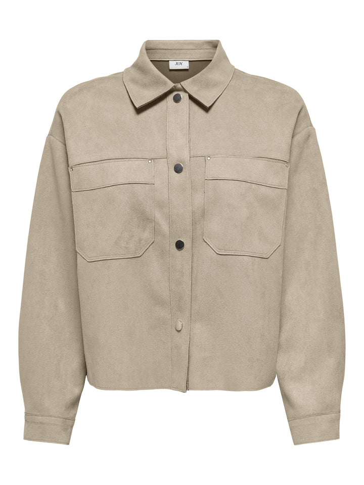 JDYJULLE L/S FAKE SUEDE SHIRT JRS N, Oxford Tan 189818 Bild 1