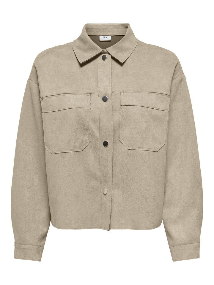 JDYJULLE L/S FAKE SUEDE SHIRT JRS N, Oxford Tan 189818 Bild 1