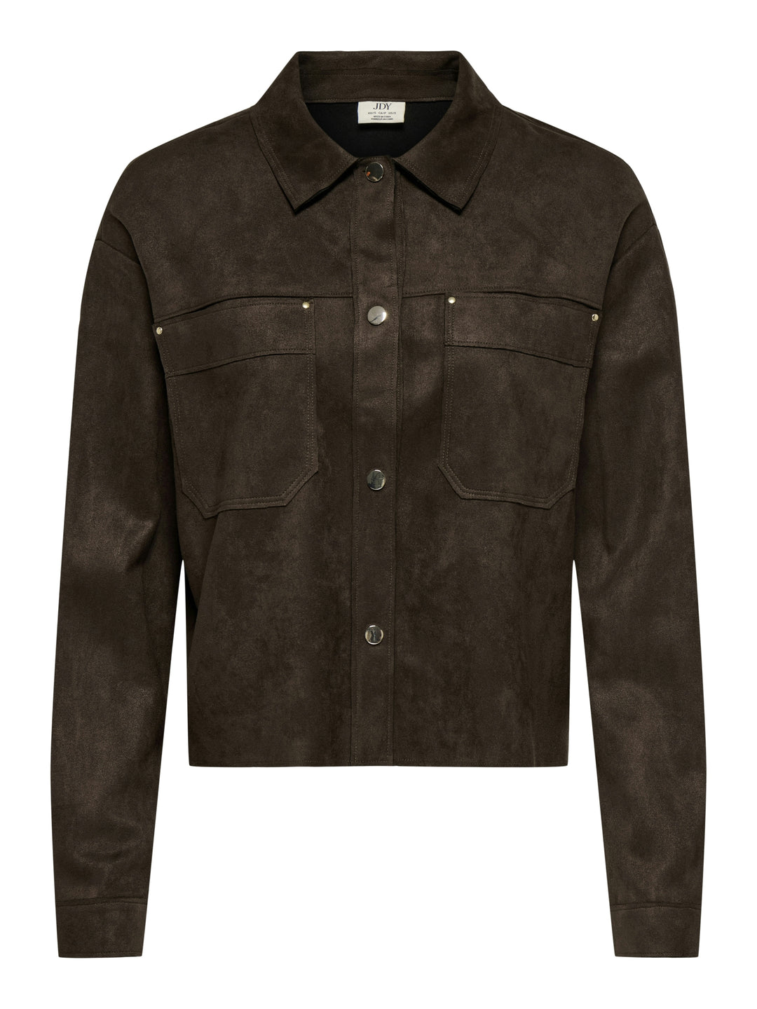 JDYJULLE L/S FAKE SUEDE SHIRT JRS N, Coffee Bean 237375 Bild 1