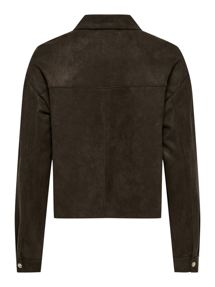 JDYJULLE L/S FAKE SUEDE SHIRT JRS N, Coffee Bean 237375 Bild 2