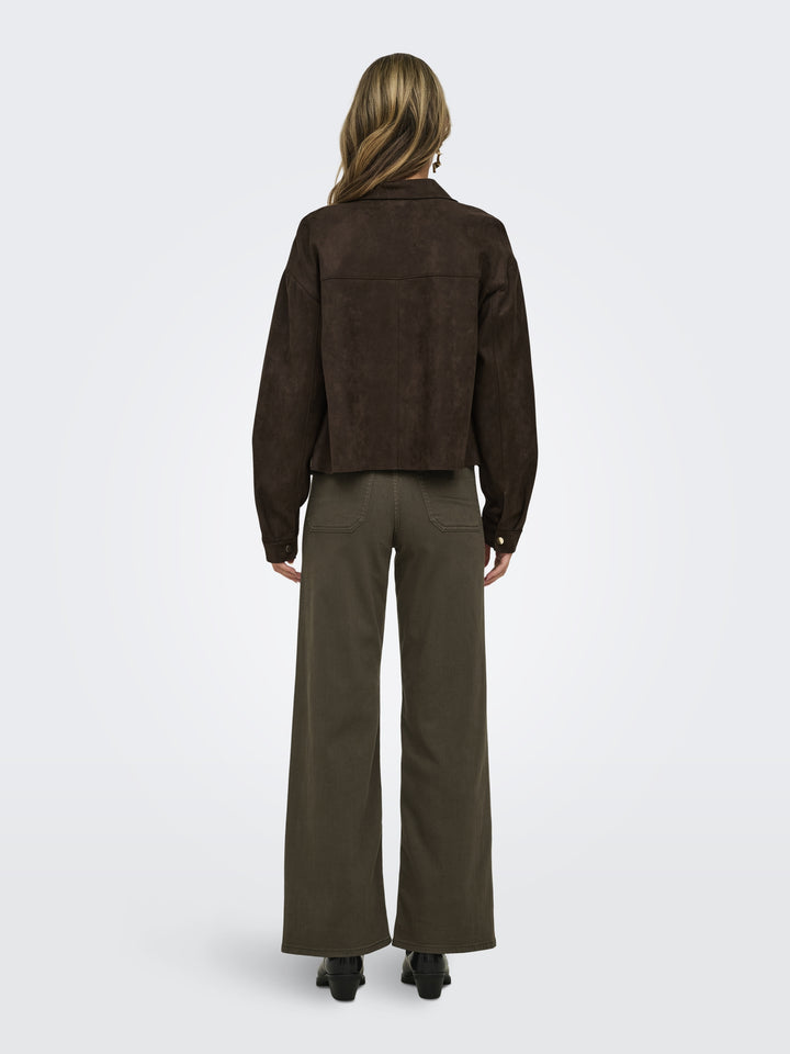 JDYJULLE L/S FAKE SUEDE SHIRT JRS N, Coffee Bean 237375 Bild 5