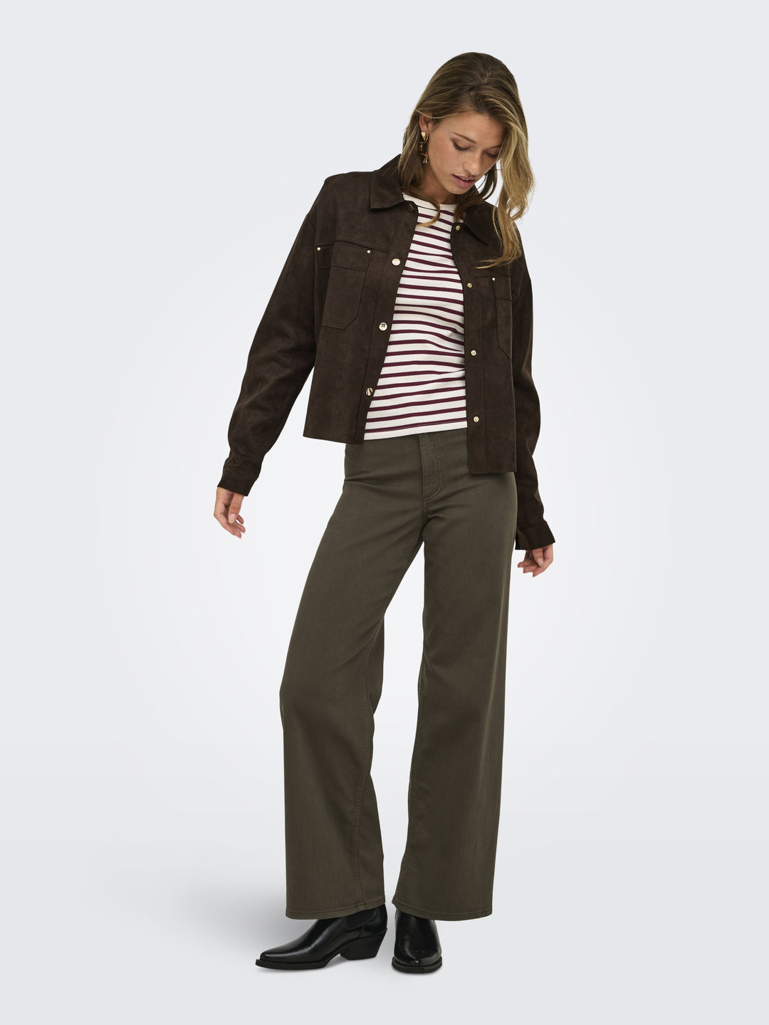 JDYJULLE L/S FAKE SUEDE SHIRT JRS N, Coffee Bean 237375 Bild 6