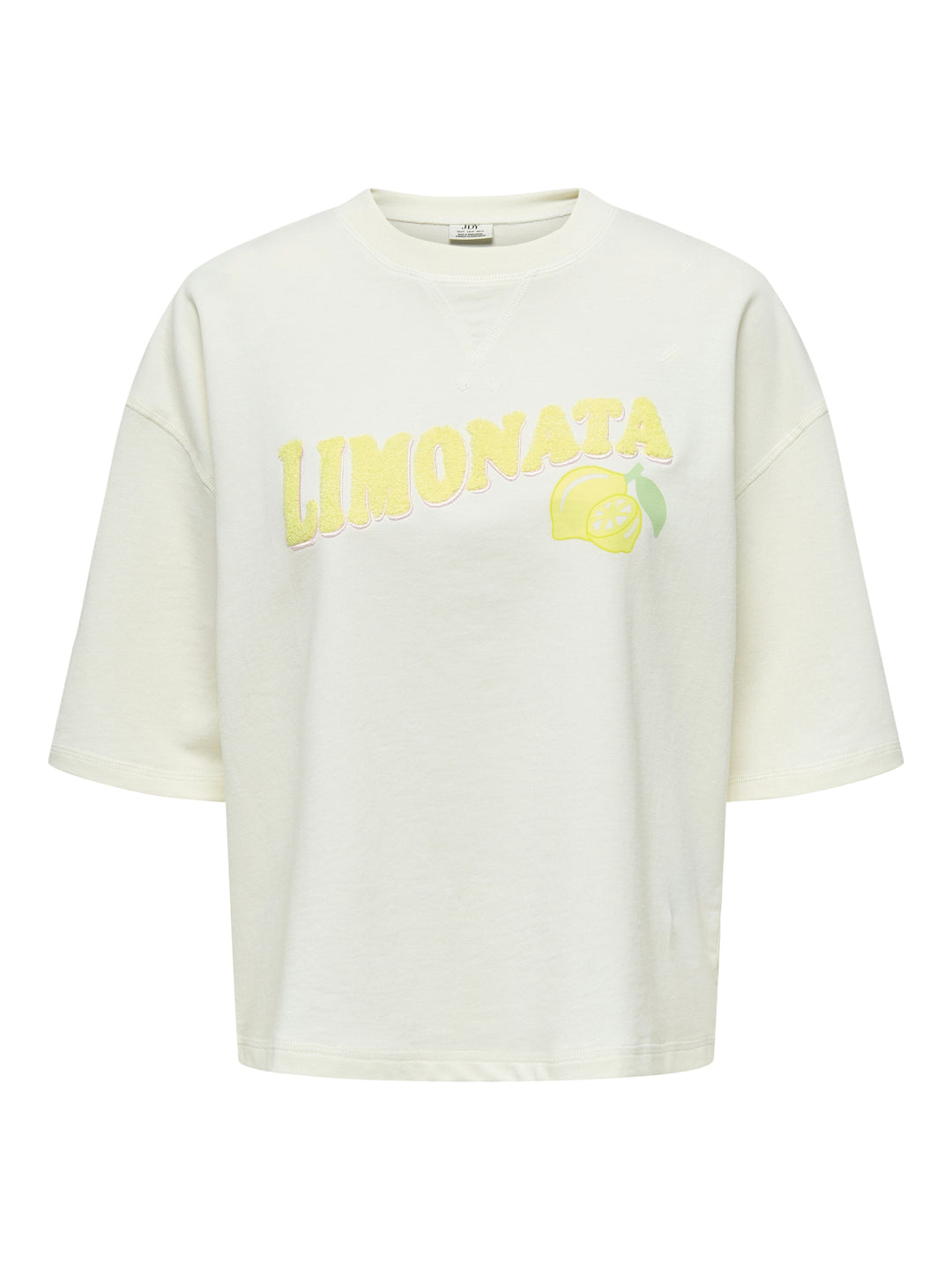 JDYKAJA SS LOOSE O NECK SWEAT JRS D, Cloud Dancer/LEMONATA TOWEL 177922004 Bild 1