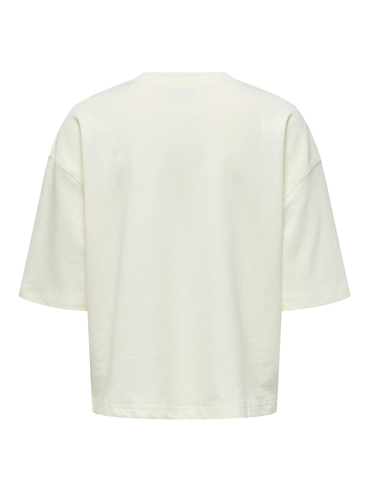 JDYKAJA SS LOOSE O NECK SWEAT JRS D, Cloud Dancer/LEMONATA TOWEL 177922004 Bild 2