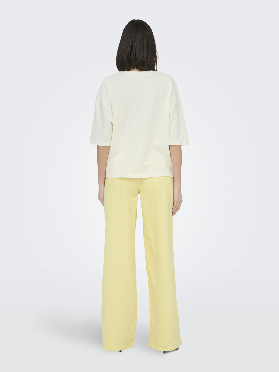JDYKAJA SS LOOSE O NECK SWEAT JRS D, Cloud Dancer/LEMONATA TOWEL 177922004 Bild 6