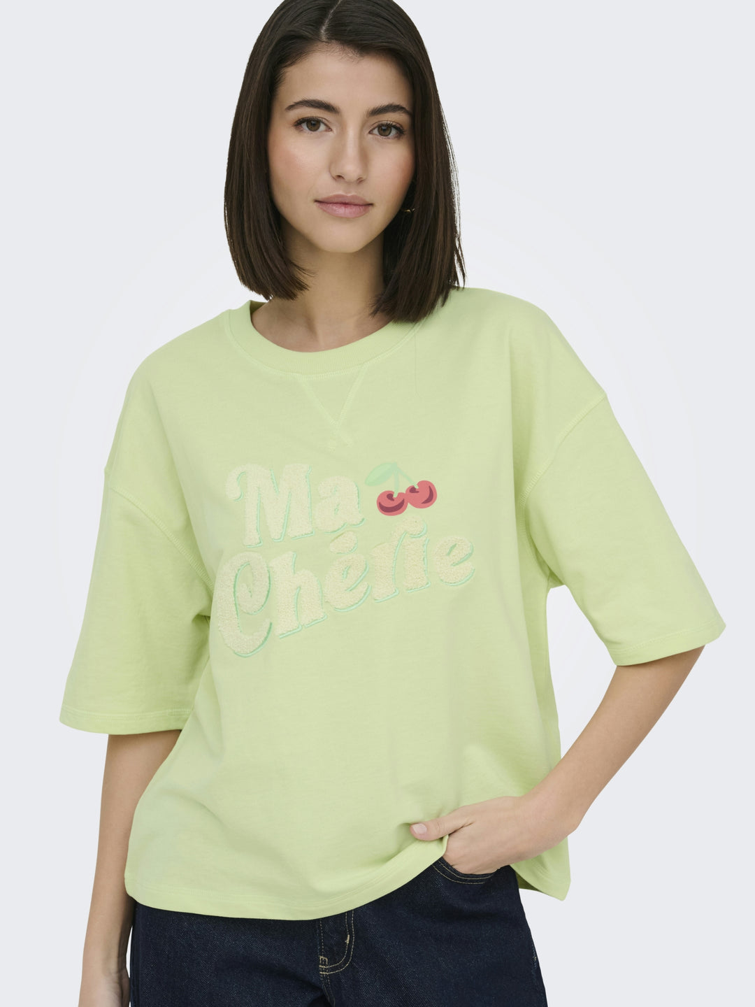 JDYKAJA SS LOOSE O NECK SWEAT JRS D, Seafoam Green/MA CHERIE TOWEL 269056005 Bild 3
