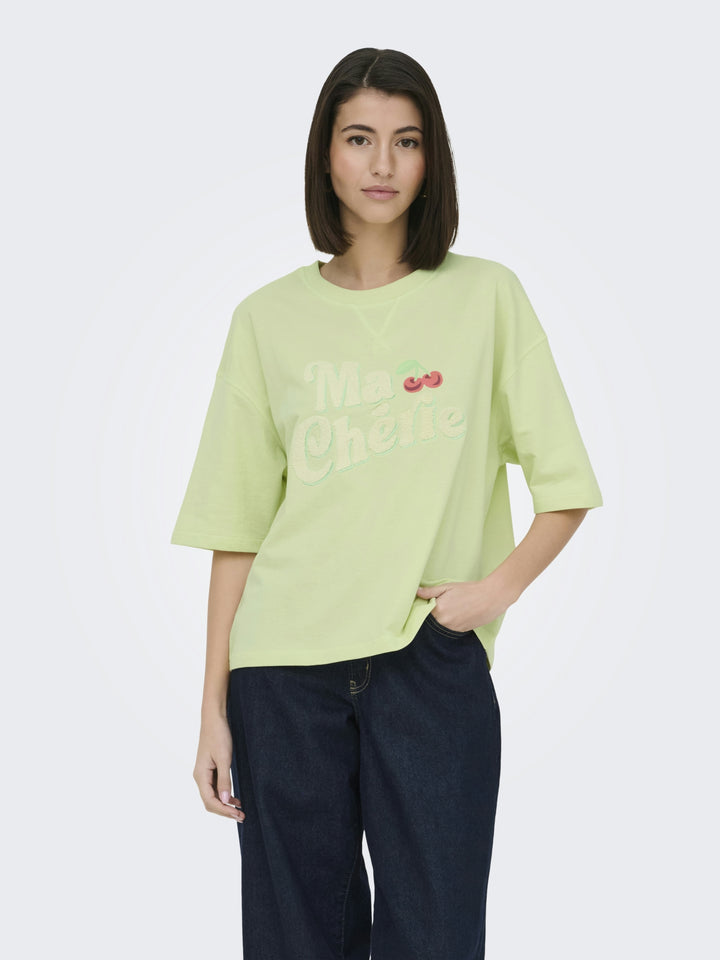 JDYKAJA SS LOOSE O NECK SWEAT JRS D, Seafoam Green/MA CHERIE TOWEL 269056005 Bild 4