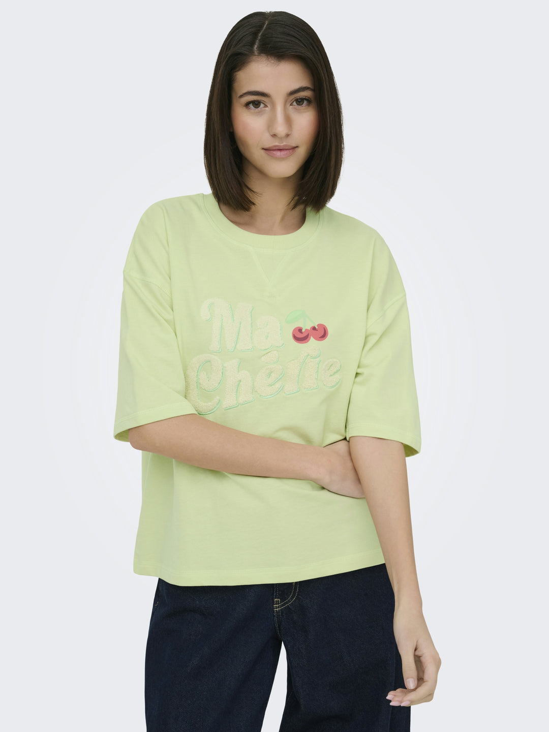 JDYKAJA SS LOOSE O NECK SWEAT JRS D, Seafoam Green/MA CHERIE TOWEL 269056005 Bild 7