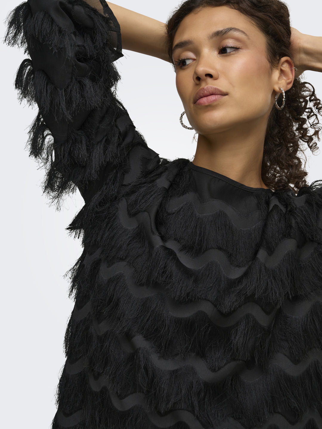 JDYKESHA L/S TOP WVN, Black 177911 Bild 3