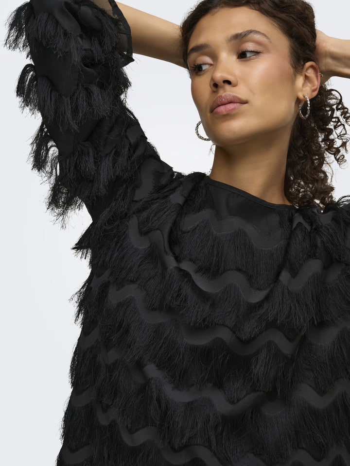 JDYKESHA L/S TOP WVN, Black 177911 Bild 3