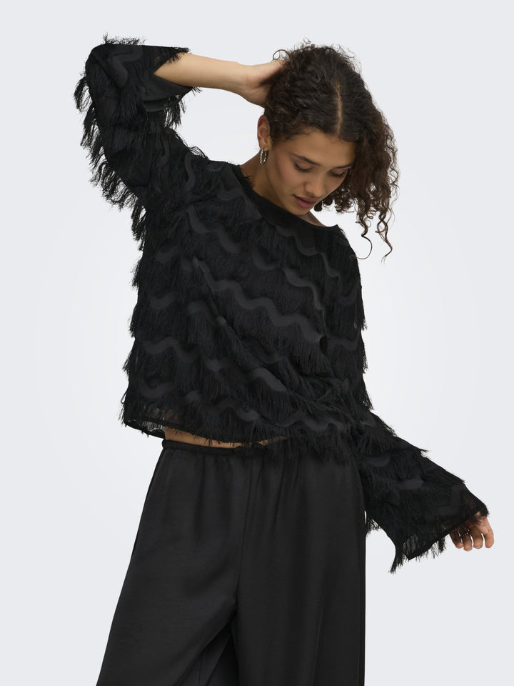 JDYKESHA L/S TOP WVN, Black 177911 Bild 4