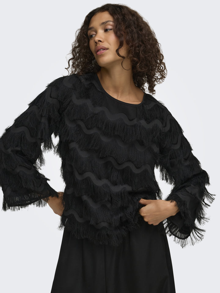 JDYKESHA L/S TOP WVN, Black 177911 Bild 6