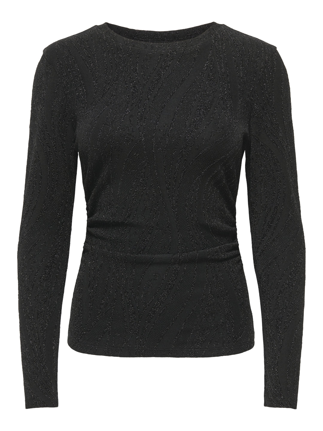 JDYKIWI L/S O NECK TOP JRS DIA, Black/GLITTER 177911001 Bild 1