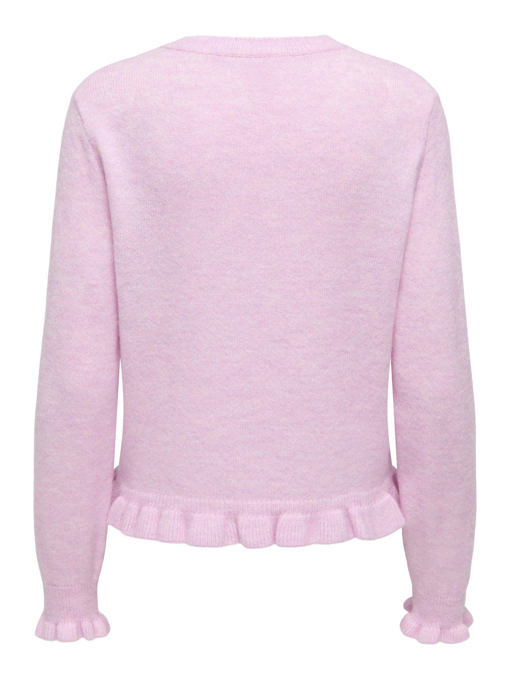 JDYLETTY L/S ON FRILL CARDIGAN KNT, Pink Lady/MELANGE 222912001 Bild 2