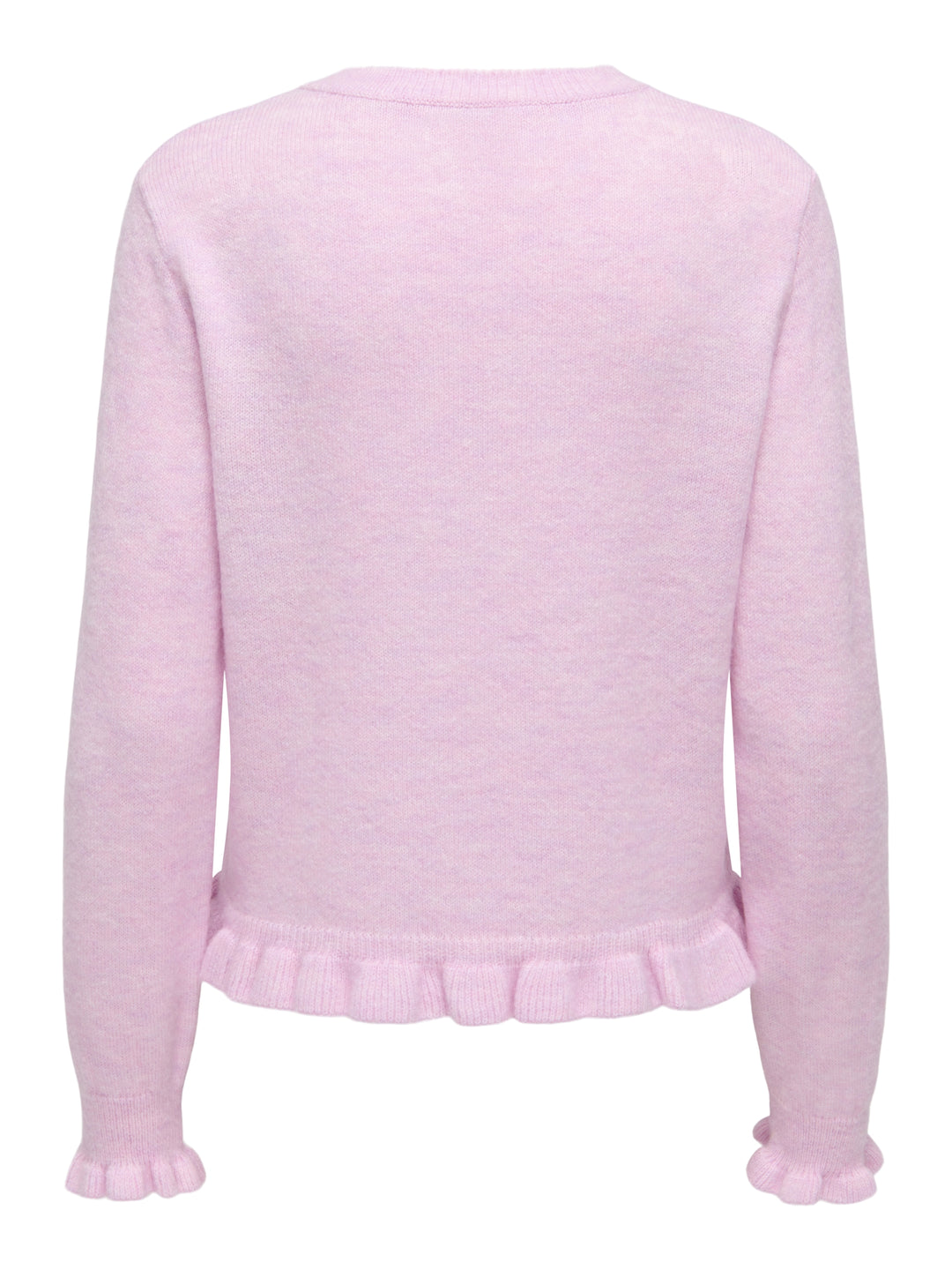 JDYLETTY L/S ON FRILL CARDIGAN KNT, Pink Lady/MELANGE 222912001 Bild 2