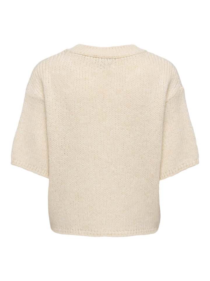 JDYLINEA S/S PULLOVER O-NECK KNT NO, Birch 180083 Bild 2