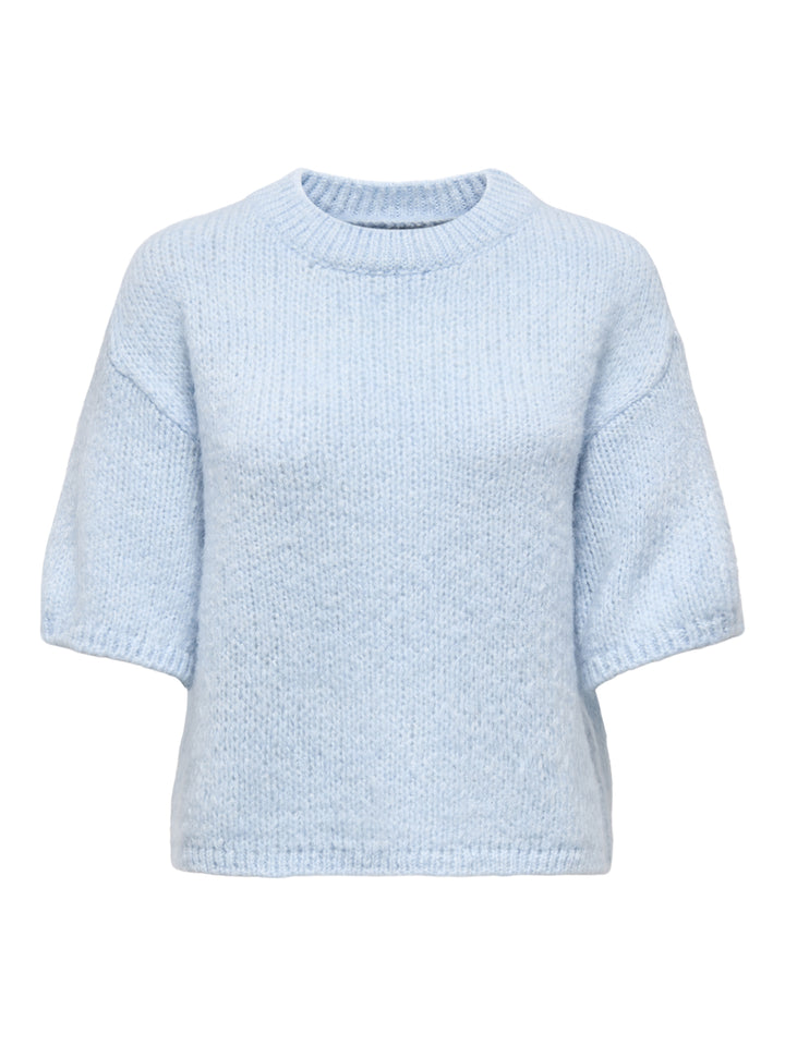 JDYLINEA S/S PULLOVER O-NECK KNT NO, Cashmere Blue 193179 Bild 1