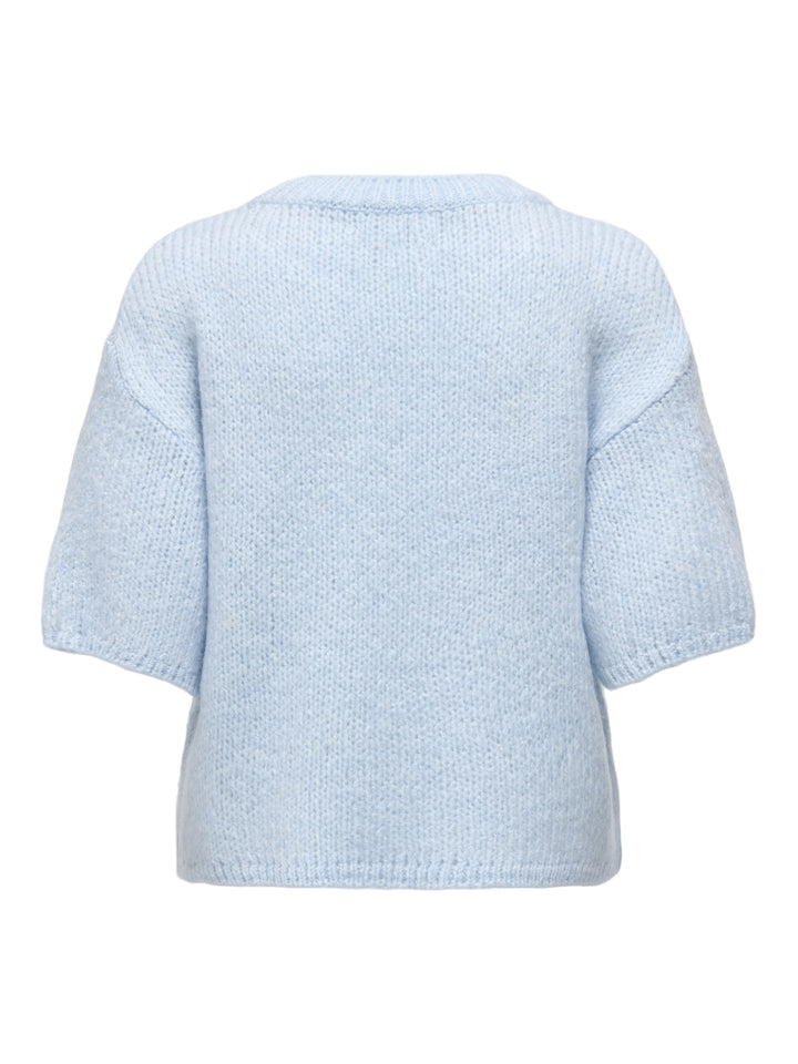 JDYLINEA S/S PULLOVER O-NECK KNT NO, Cashmere Blue 193179 Bild 2