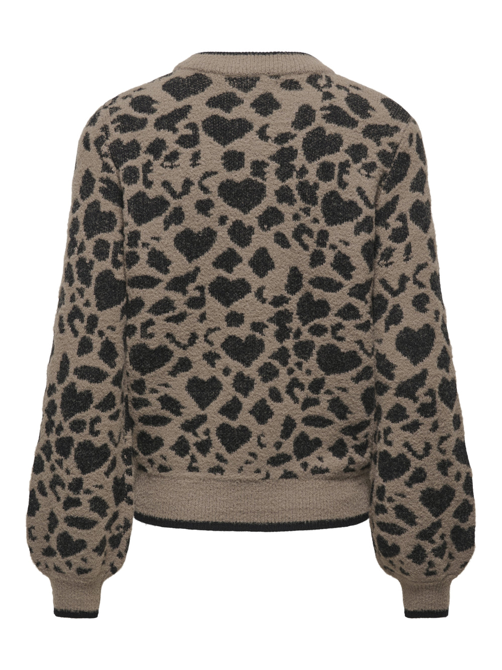 JDYLORRAINE ANIMAL L/S PULLOVER KNT, Walnut/BLACK LEOPARD HEARTS 239935020 Bild 2