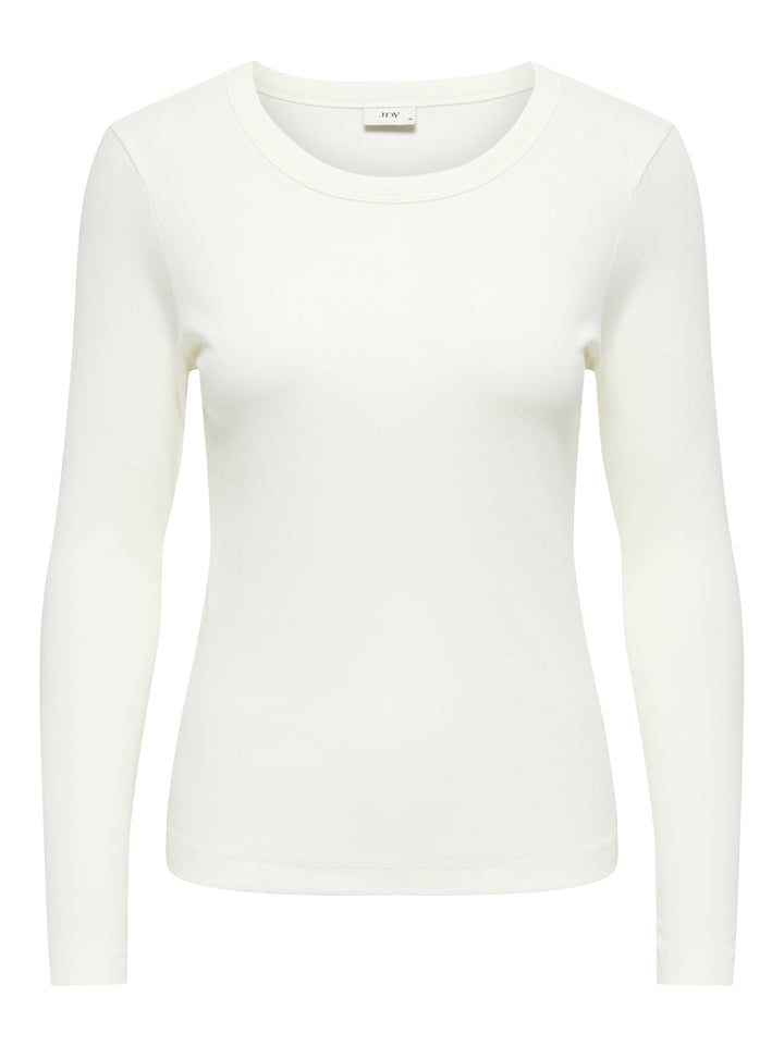 JDYLUCKY L/S O NECK NEW TOP JRS NOO, Cloud Dancer 177922 Bild 1