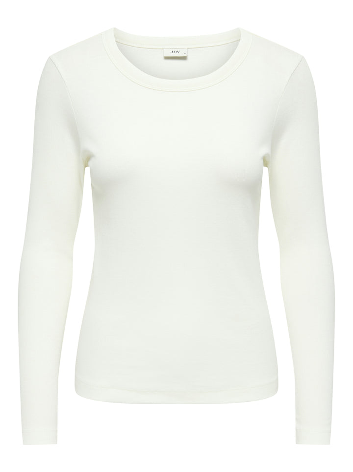 JDYLUCKY L/S O NECK NEW TOP JRS NOO, Cloud Dancer 177922 Bild 1