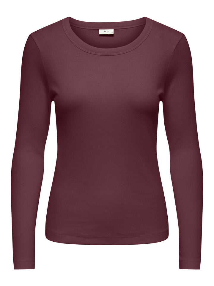 JDYLUCKY L/S O NECK NEW TOP JRS NOO, Windsor Wine 193785 Bild 1