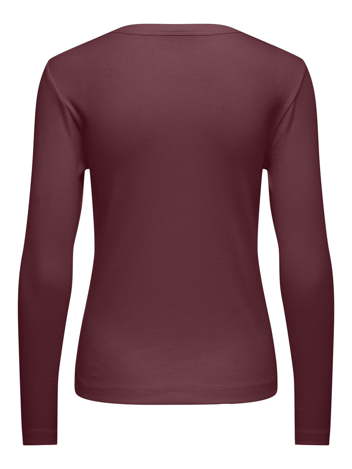 JDYLUCKY L/S O NECK NEW TOP JRS NOO, Windsor Wine 193785 Bild 2
