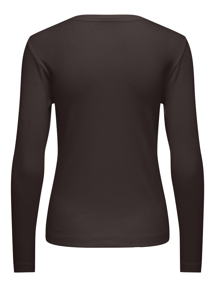 JDYLUCKY L/S O NECK NEW TOP JRS NOO, Chocolate Torte 244915 Bild 2