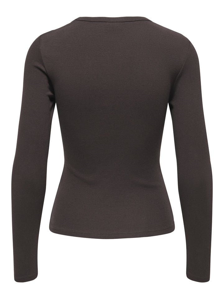 JDYLUCKY L/S O NECK NEW TOP JRS NOO, Chocolate Torte 244915 Bild 2
