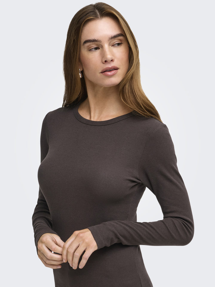 JDYLUCKY L/S O NECK NEW TOP JRS NOO, Chocolate Torte 244915 Bild 7