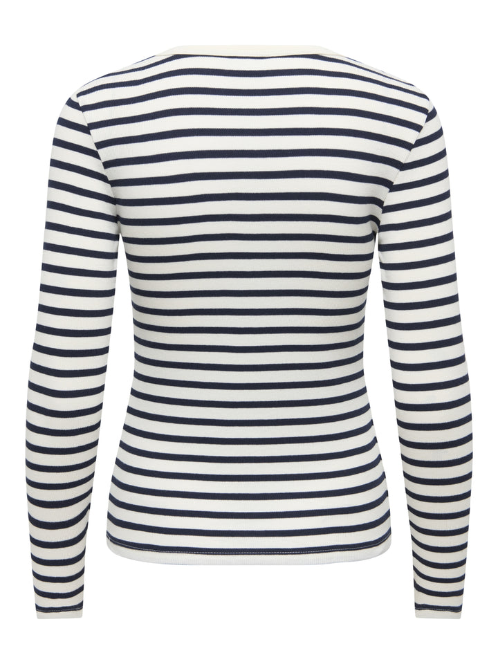 JDYLUCKY L/S O NECK NEW Y/D TOP JRS, Egret/SKY CAPTAIN 193778001 Bild 2