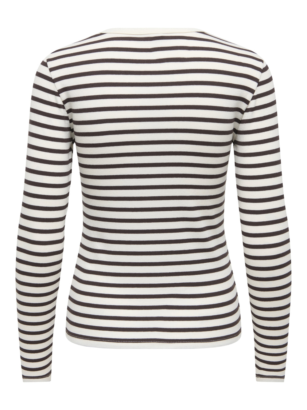 JDYLUCKY L/S O NECK NEW Y/D TOP JRS, Egret/COFFEE BEAN 193778002 Bild 2