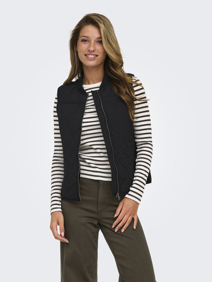JDYLUCKY L/S O NECK NEW Y/D TOP JRS, Egret/COFFEE BEAN 193778002 Bild 4