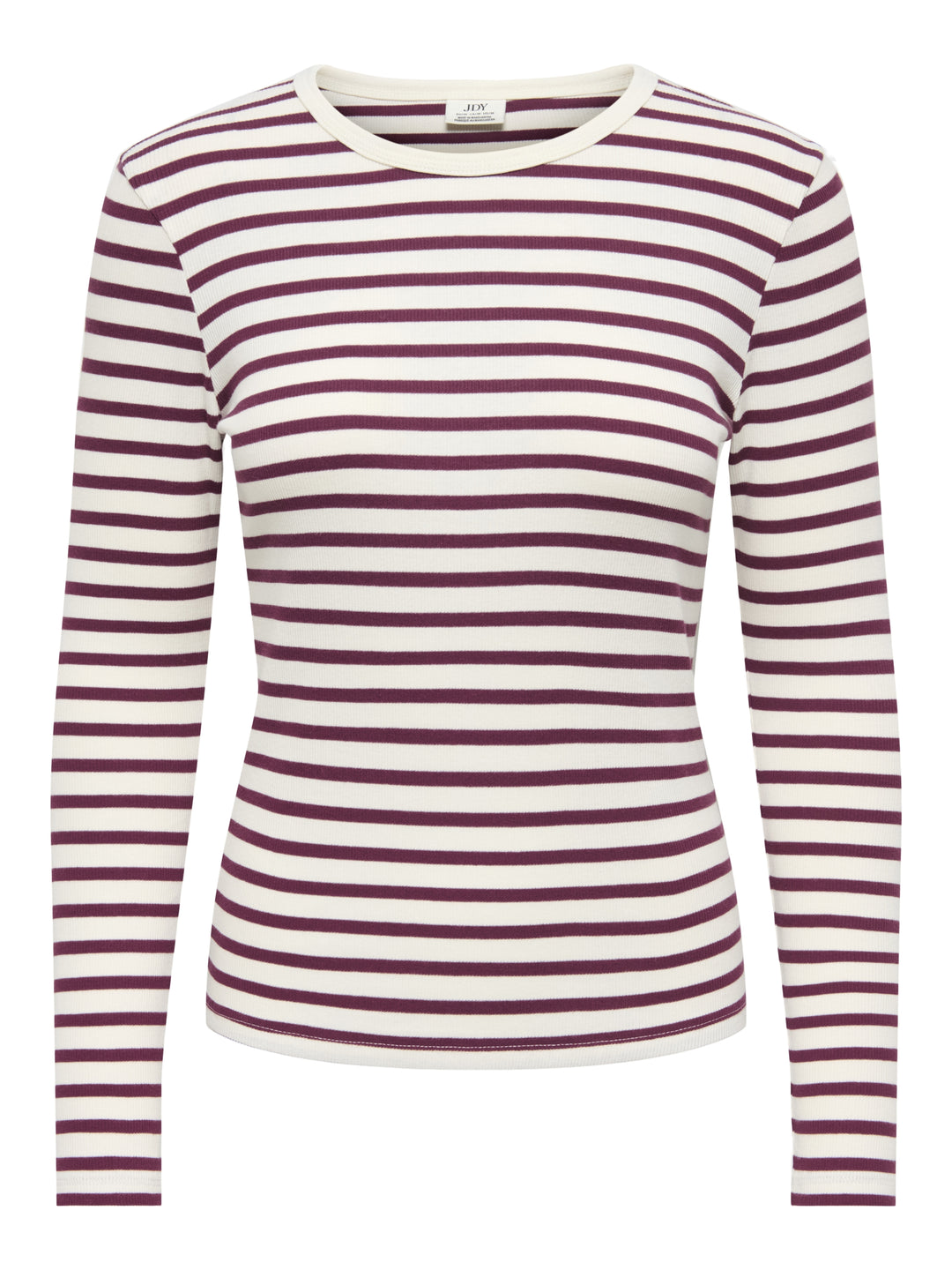 JDYLUCKY L/S O NECK NEW Y/D TOP JRS, Windsor Wine/EGRET 193785003 Bild 1