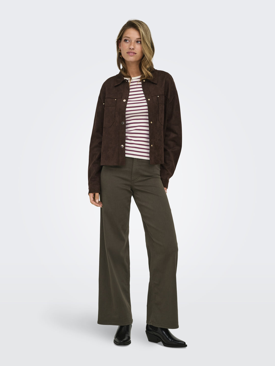 JDYLUCKY L/S O NECK NEW Y/D TOP JRS, Windsor Wine/EGRET 193785003 Bild 6