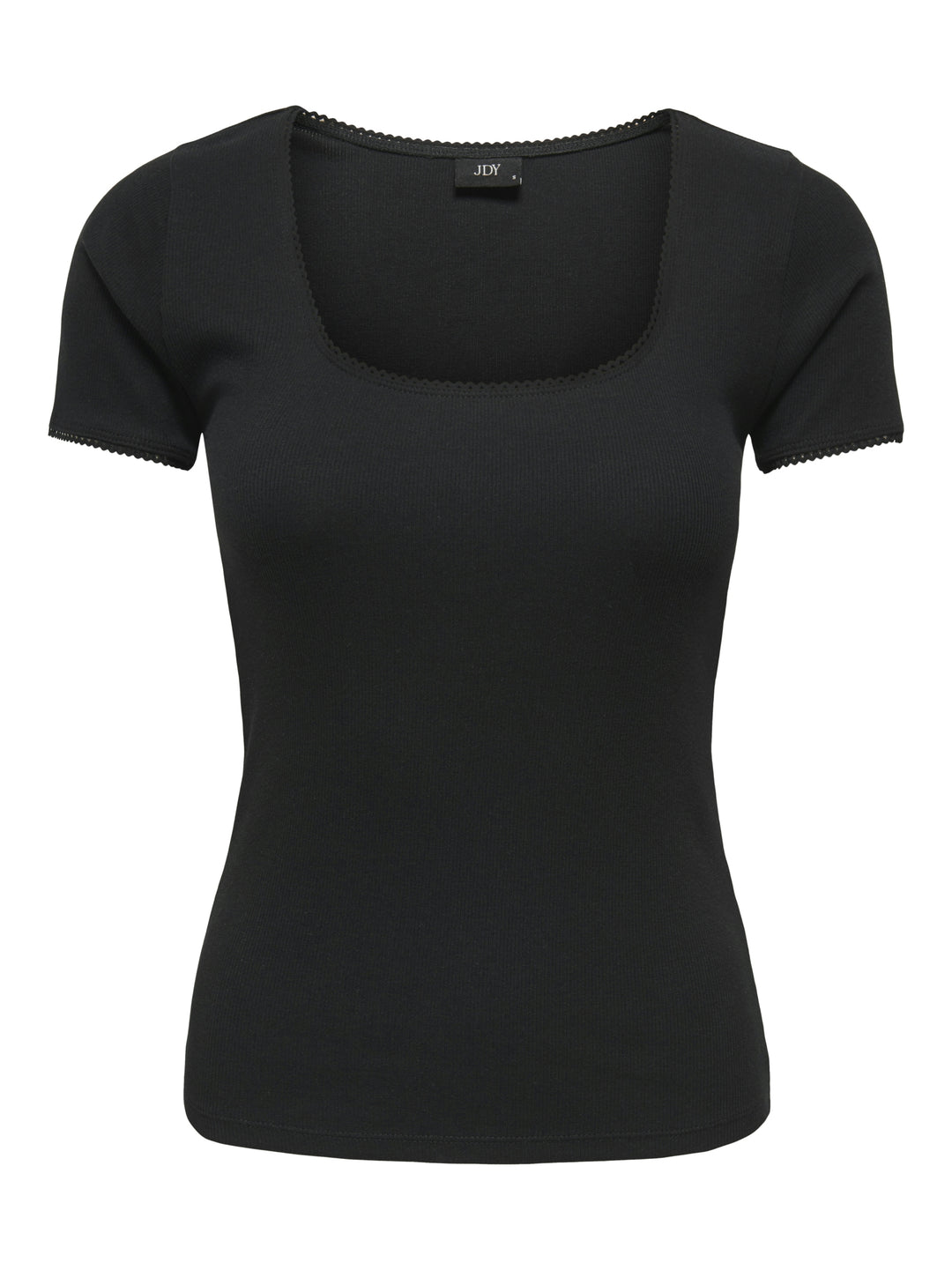 JDYLUCKY S/S O NECK DETAIL TOP JRS, Black 177911 Bild 1