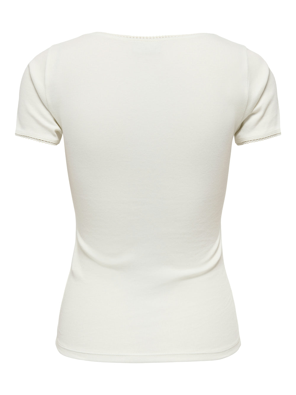 JDYLUCKY S/S O NECK DETAIL TOP JRS, Cloud Dancer 177922 Bild 2
